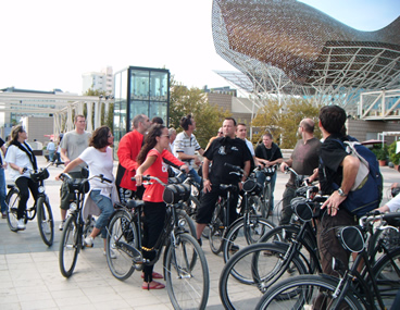 visita guiada Barcelona en bicicleta playa