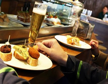 Bicicleta y tapas en Barcelona Sagardi