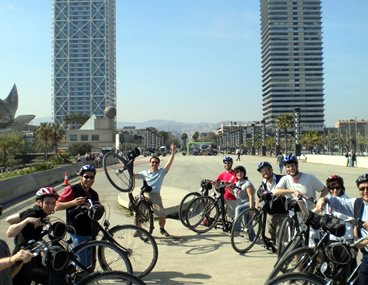 Barcelona teambuilding en bicicleta