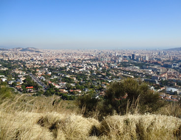 Barcelona fiets tour Tibidabo bezichtigen
